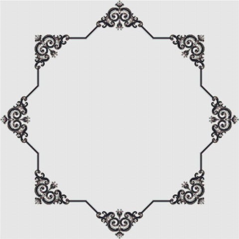 Ornamental Star Frame - X Squared Cross Stitch