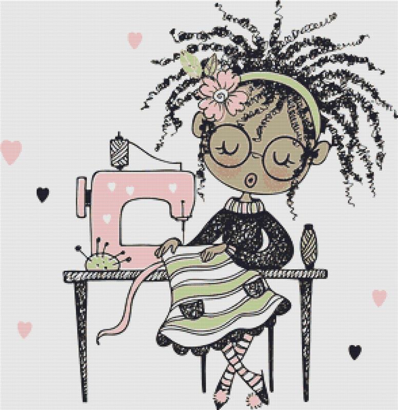 Little Dressmaker - X Squared Cross Stitch