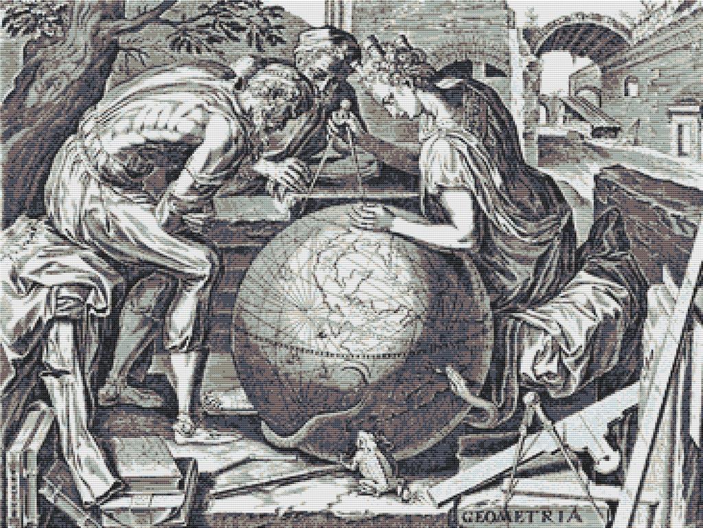 Greek Geometry - X Squared Cross Stitch