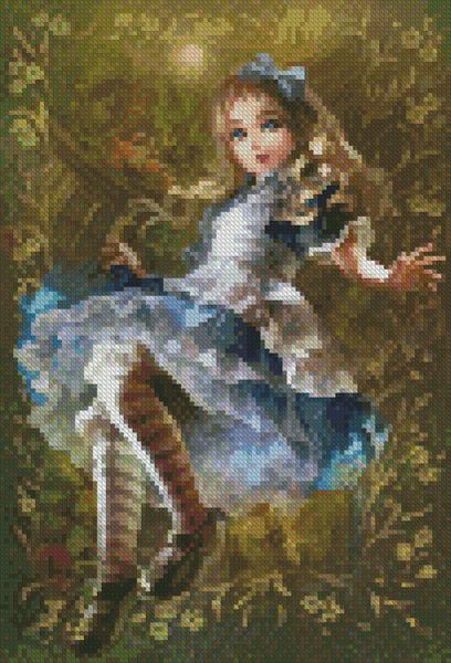 Mini Floating Alice - Artecy Cross Stitch