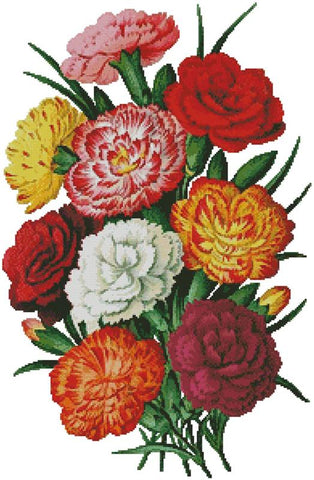 Carnations 3 - Artecy Cross Stitch