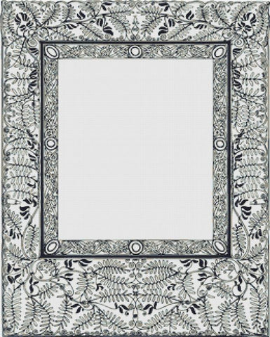 Ornamental Leaf Frame - X Squared Cross Stitch