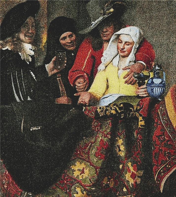 The Procuress - X Squared Cross Stitch