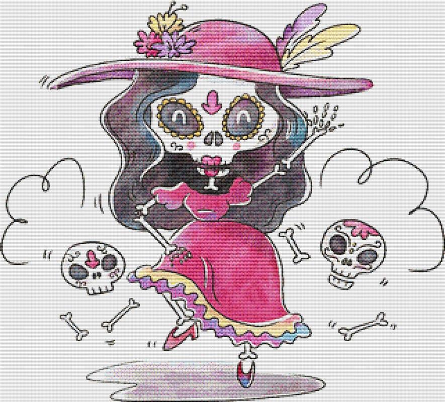 Cute Catrina - X Squared Cross Stitch