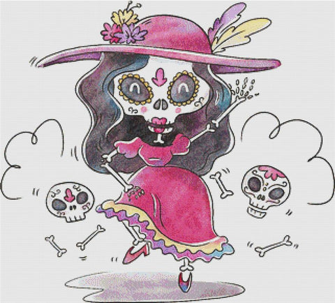 Cute Catrina - X Squared Cross Stitch