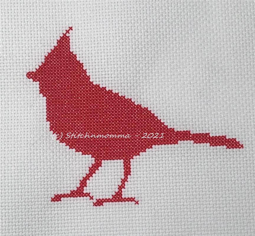 Cardinal Silhouette - Stitchnmomma