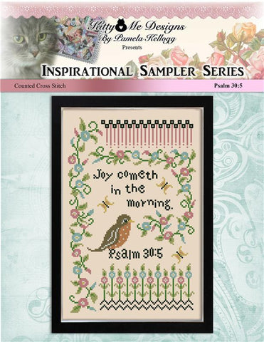 Inspirational Samplers: Joy Cometh In The Morning - Kitty & Me Designs