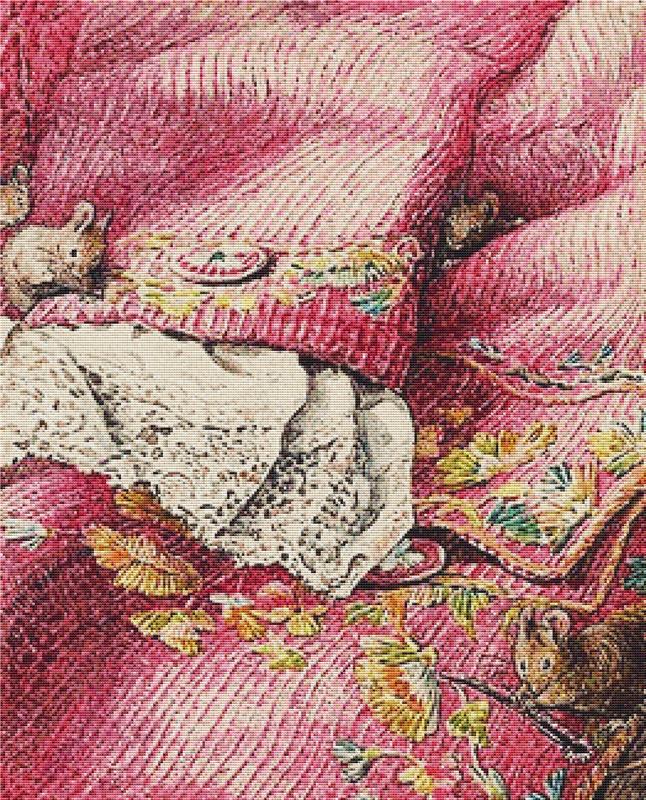 The Mice Stitching Button-Holes - X Squared Cross Stitch