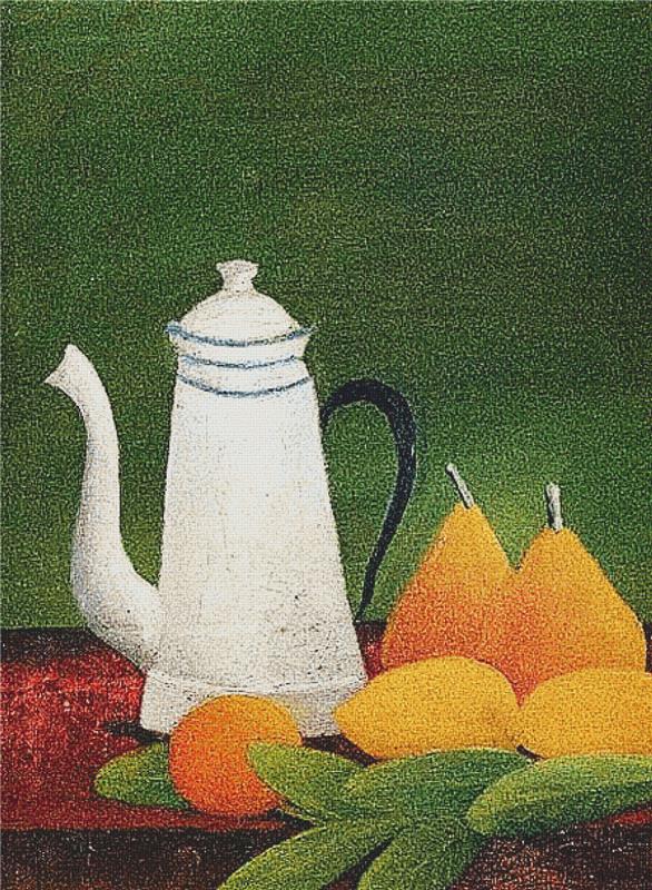 Still Life With Teapot And Fruit - X Squared Cross Stitch