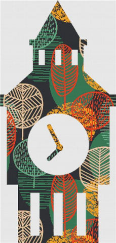 Autumn Tree Big Ben - X Squared Cross Stitch