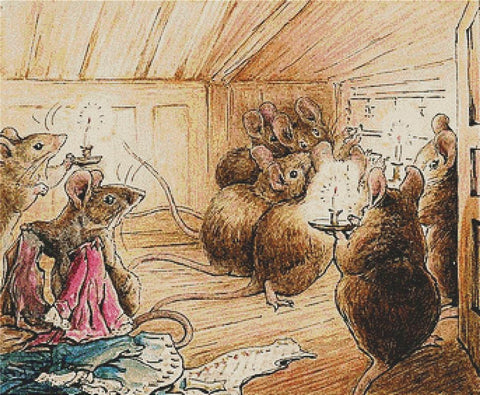 The Mice Hear Simpkin Outside - X Squared Cross Stitch