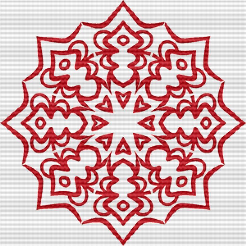 Red Ornament - X Squared Cross Stitch
