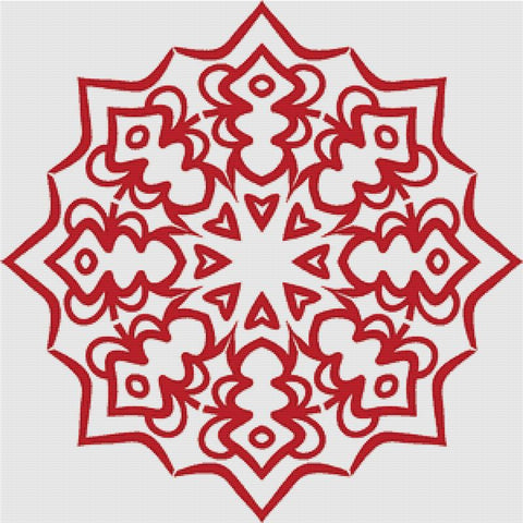Red Ornament - X Squared Cross Stitch