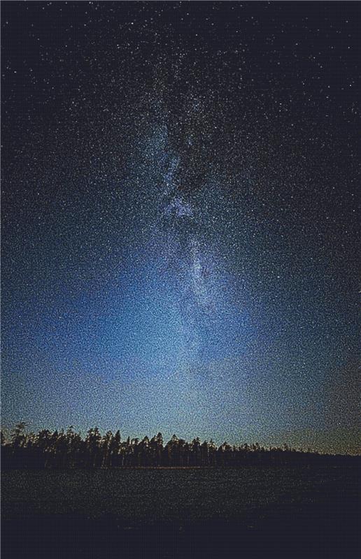 Starry Night Sky - X Squared Cross Stitch