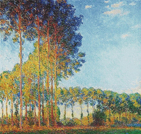 Poplars On The Banks Of The River Epte - X Squared Cross Stitch