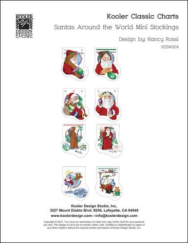 Santas Around The World Mini Stockings - Kooler Design Studio