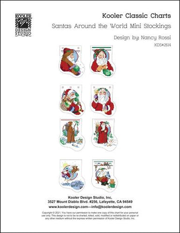 Santas Around The World Mini Stockings - Kooler Design Studio