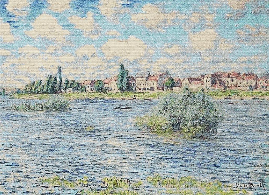 La Seine à Lavacourt - X Squared Cross Stitch