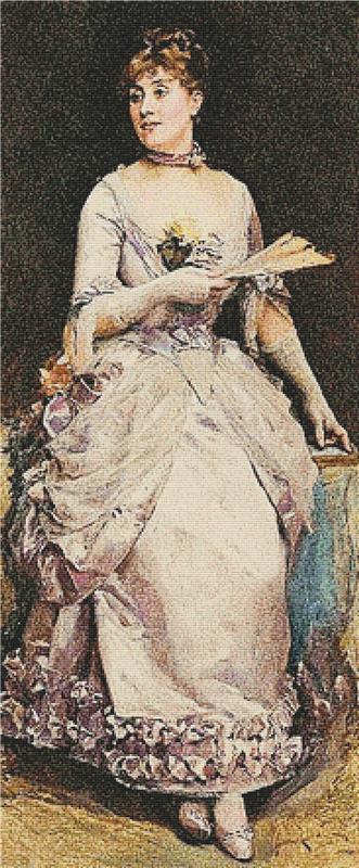 Portrait Of Aline Masson - X Squared Cross Stitch