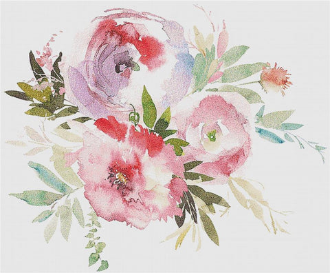 Chrysanthemum Arrangement - X Squared Cross Stitch