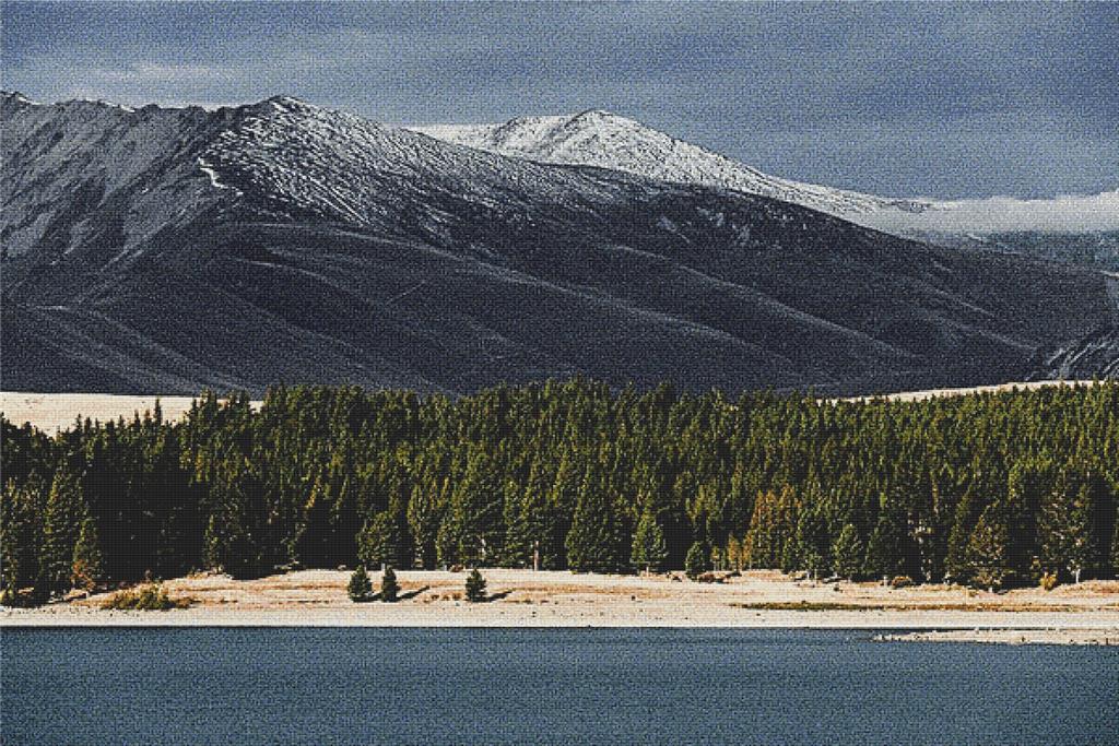 Mountainous Landscape - X Squared Cross Stitch