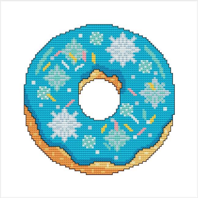 A Year Of Donuts: January - Cross Stitch Wonders