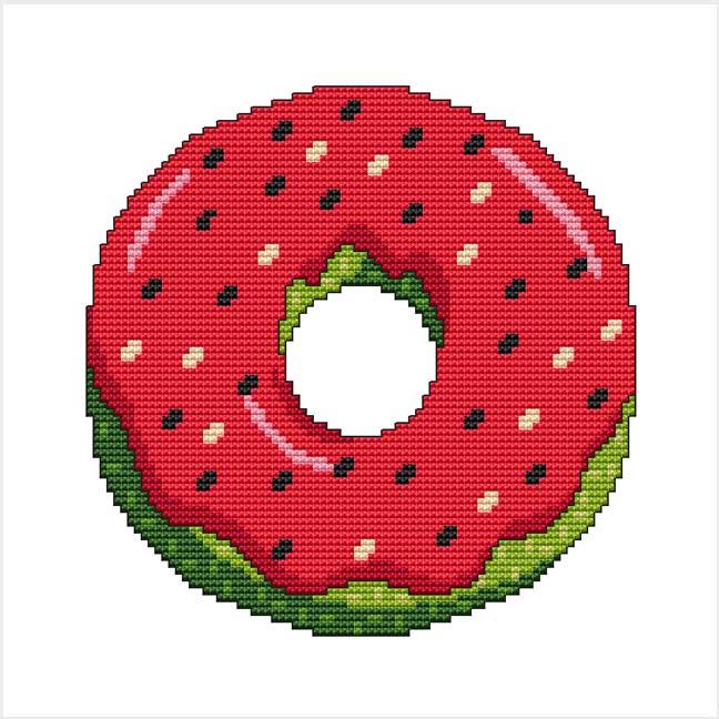 A Year Of Donuts: August - Cross Stitch Wonders