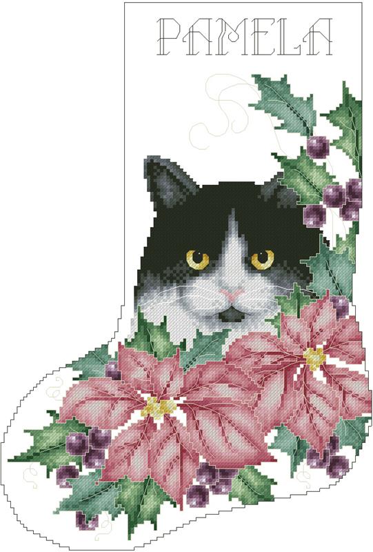 Christmas Magic Stocking - Kitty & Me Designs