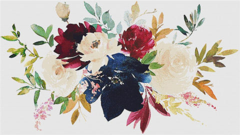 Bright Autumn Arrangement I - X Squared Cross Stitch