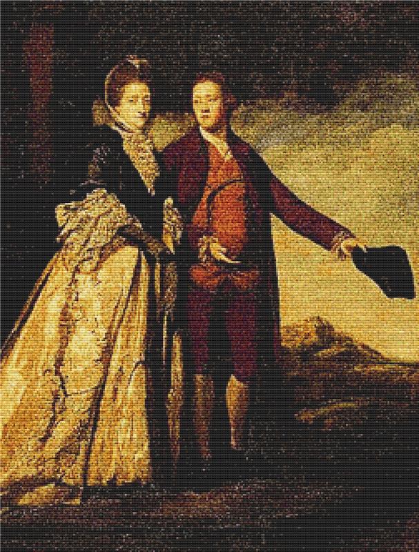 Sir Watkin Williams-Wynn And His Mother - X Squared Cross Stitch