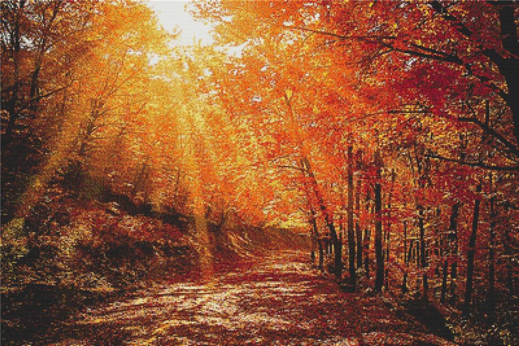 Red Autumn - X Squared Cross Stitch