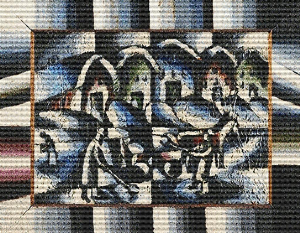 Snow Shovellers - X Squared Cross Stitch