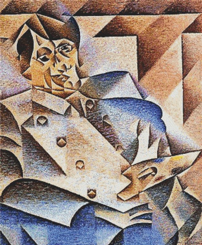 Portrait Of Pablo Picasso - X Squared Cross Stitch