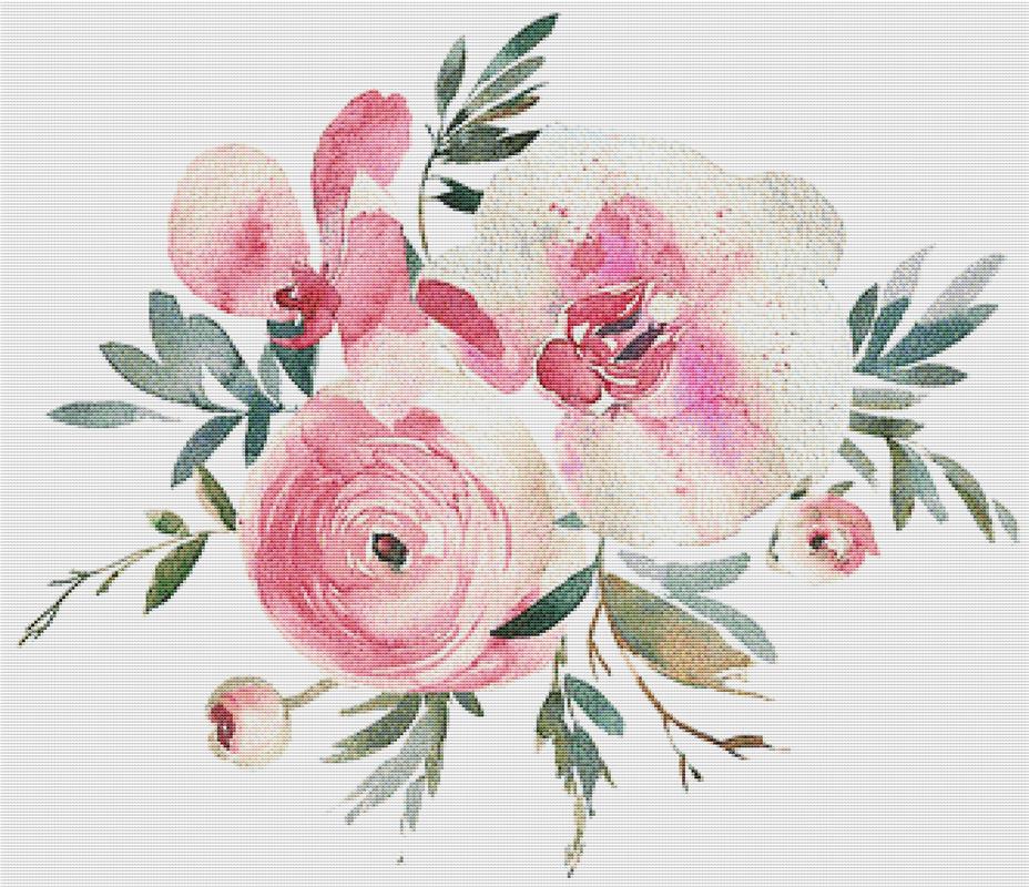 Buttercup Bouquet - X Squared Cross Stitch