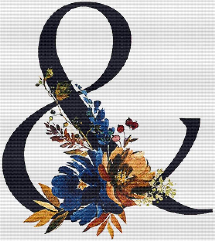 Ginger Ale Ampersand - X Squared Cross Stitch