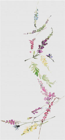 Rainbow Floral Arrangement II - X Squared Cross Stitch
