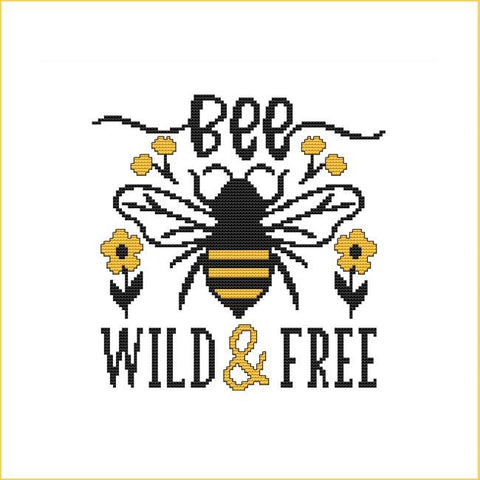 Bee Wild & Free - Cross Stitch Wonders