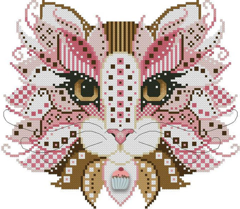 Colorful Cats: Cupcake - Kitty & Me Designs