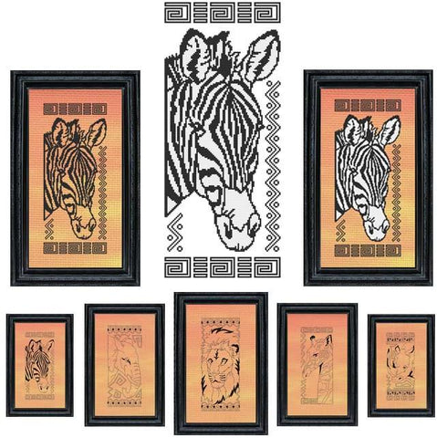 African Animals Series: Zebra - Cross Stitch Wonders