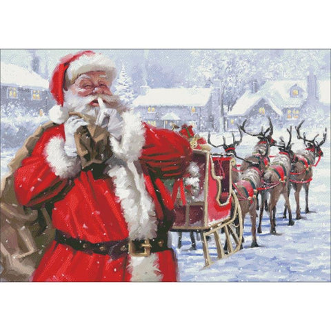 Santa And Sleigh 3 - Charting Creations