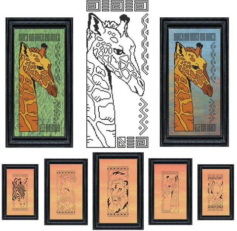 African Animals Series: Giraffe - Cross Stitch Wonders
