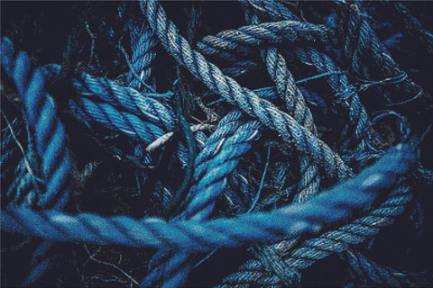 Blue Rope - X Squared Cross Stitch