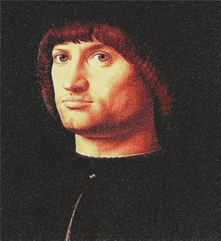 Portrait Of A Man - X Squared Cross Stitch