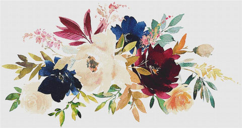 Bright Autumn Arrangement II - X Squared Cross Stitch