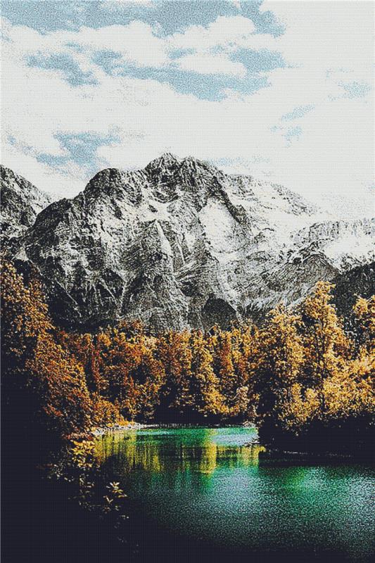 Austrian Mountains - X Squared Cross Stitch