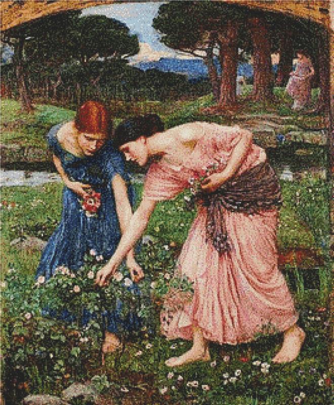 Gather Ye Rosebuds While Ye May - X Squared Cross Stitch