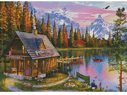The Fishing Hut (Large) - Artecy Cross Stitch