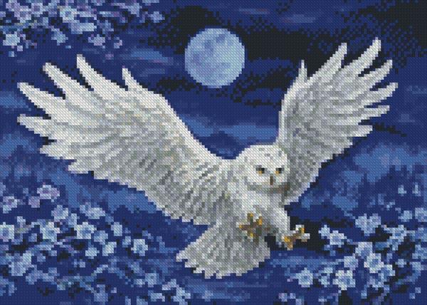 Mini White Owl - Artecy Cross Stitch