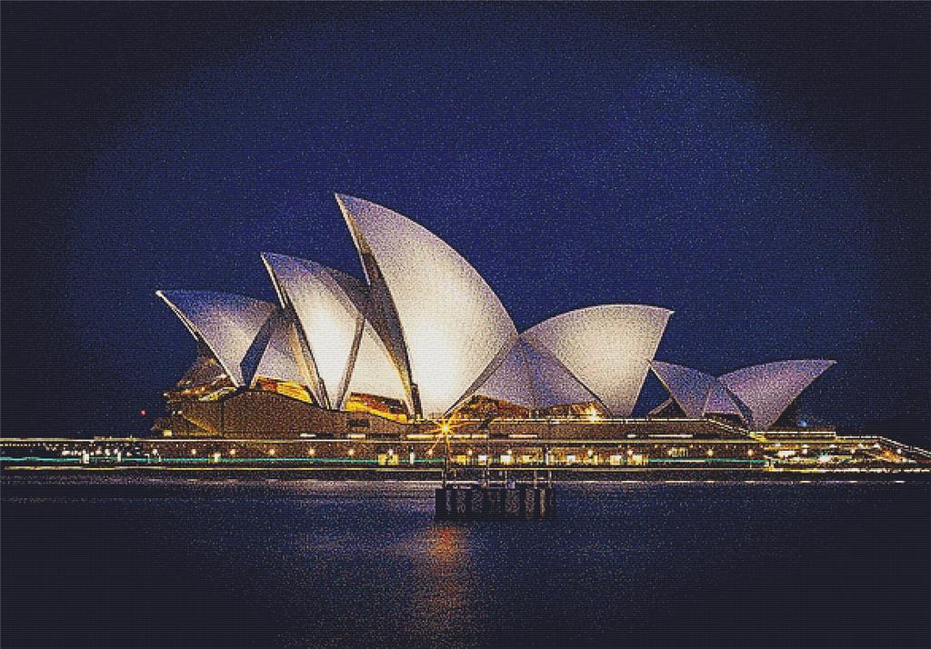 Sydney Opera House - X Squared Cross Stitch