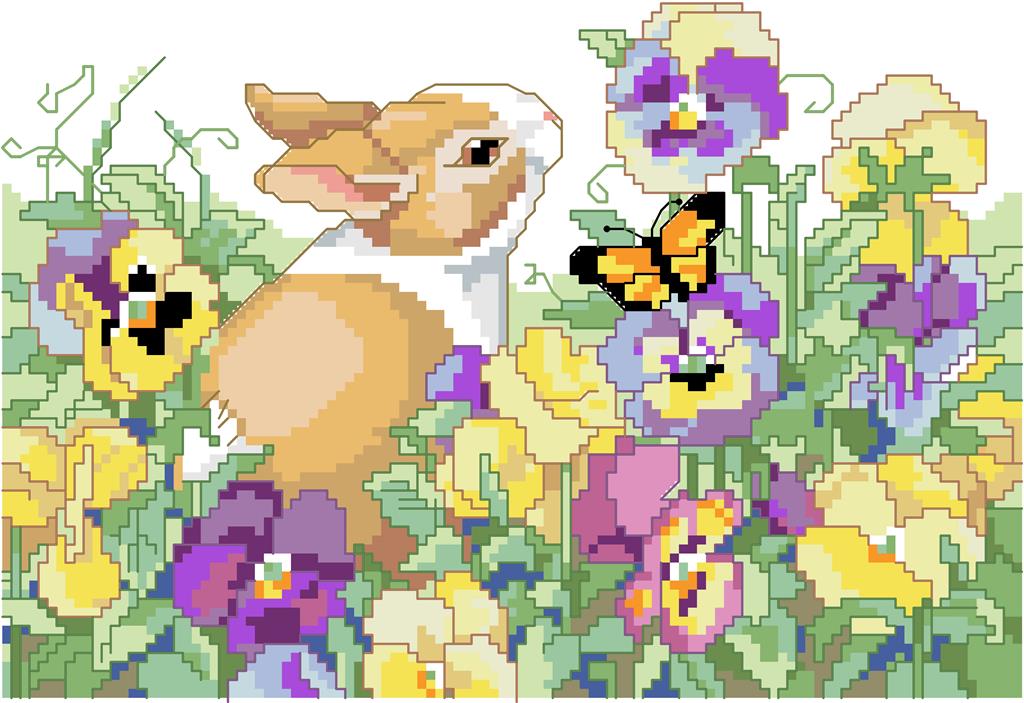 Pansy Patch Bunny - Kooler Design Studio